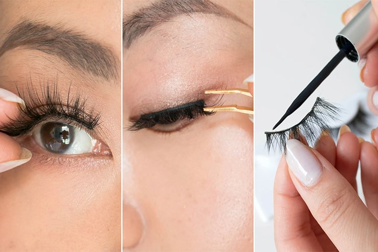 A beginner's guide to applying false eyelashes