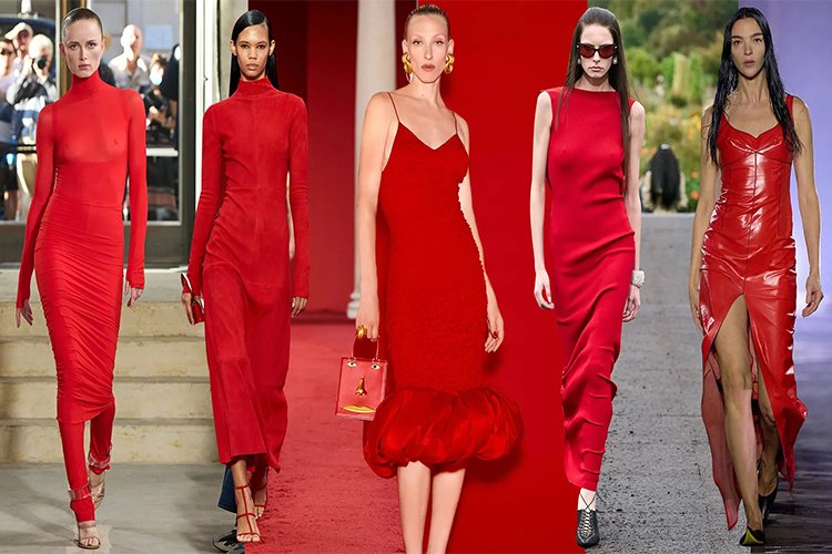 fashion of red dress