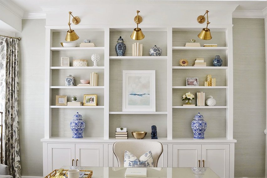 Style up a shelf