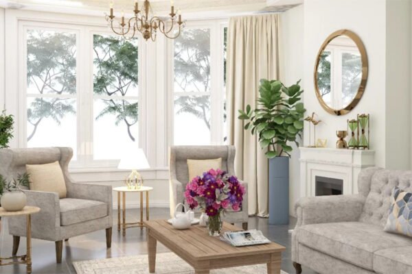 Transitional living room design ideas for a dramatic look