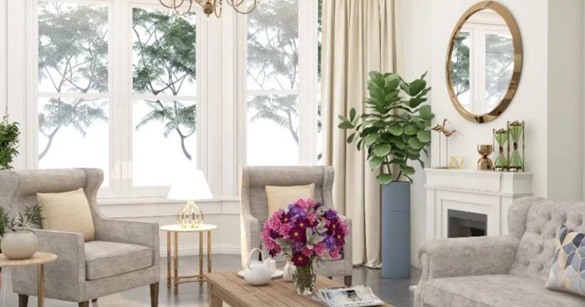 Transitional living room design ideas for a dramatic look