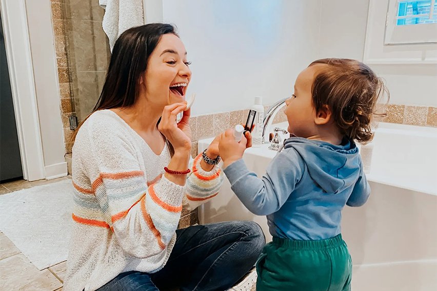 make-up routine for busy women/moms.