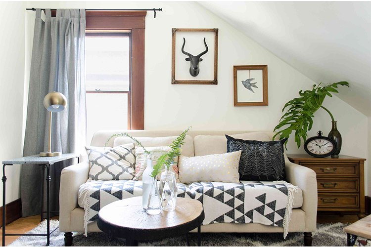 Forget the boring and old with these colorful living room ideas