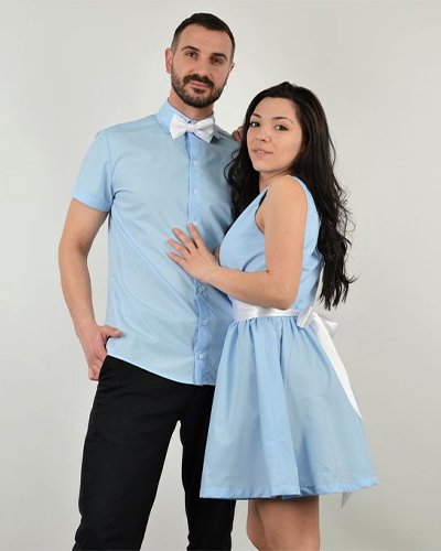 Baby Blue Bliss: Matching GNO set for a stylish summer outfit