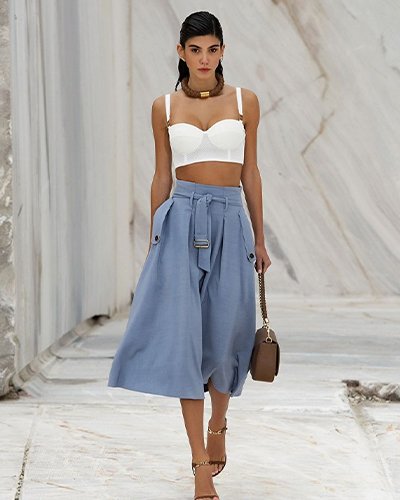 Baby Blue Bliss: Matching GNO set for a stylish summer outfit
